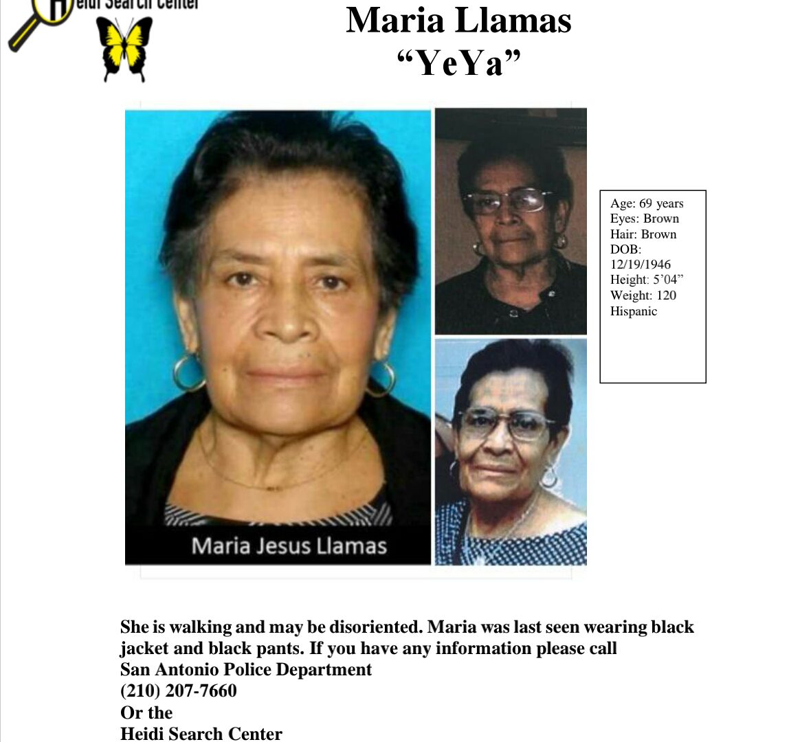 Missing Maria Llamas